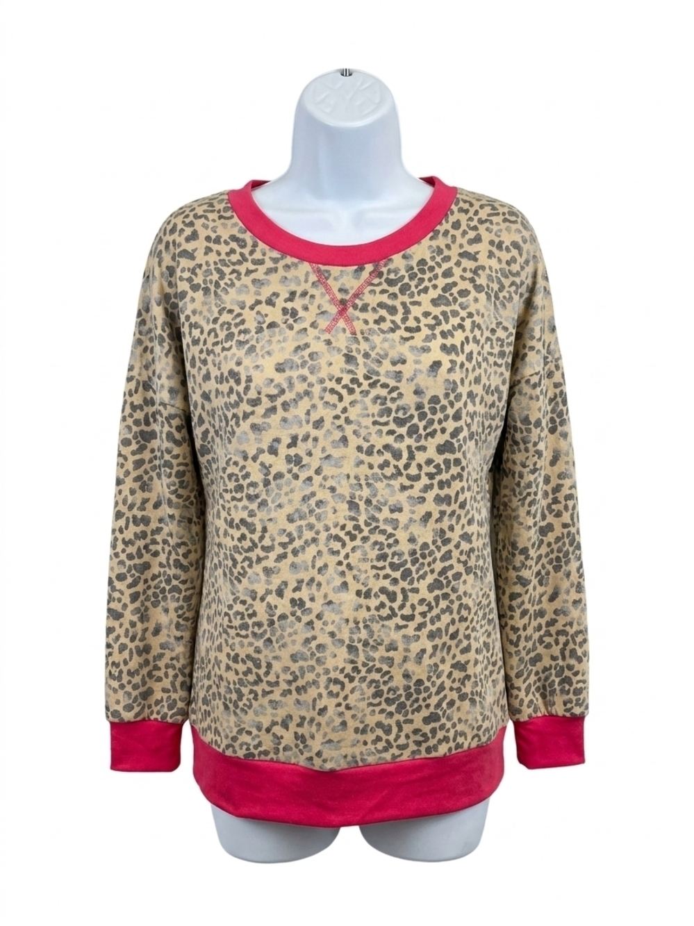 NEW HONEYME cheetah weekender top in multi color